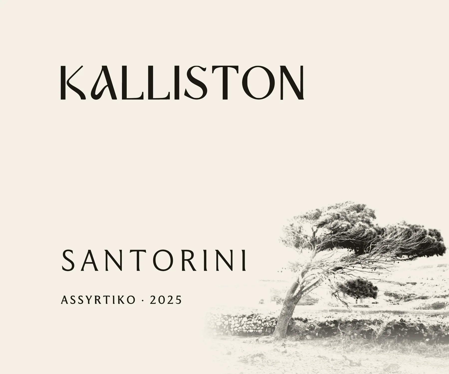 Santorini · front label